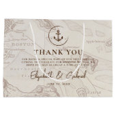 ボホトラベルクルーズ結婚サンキュー ラージペーパーバッグ (裏面)