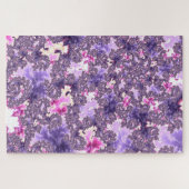 ボホトリップ（幻覚体験）のようなファンキーパステルスパイラルフラクタルアート ジグソーパズル (横)