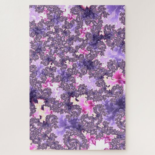 ボホトリップ（幻覚体験）のようなファンキーパステルスパイラルフラクタルアート ジグソーパズル (縦)