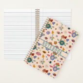 ボホトリップ（幻覚体験）のようなーサイケデリックキノコと目 ノートブック (内側)