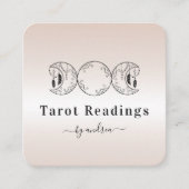 ボホトリプルムーンクリームリーダエネルギーヒーラー スクエア名刺 (正面)