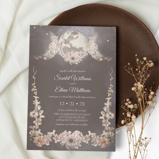 ボホトリプルムーンフェイズスターリーナイトハンドスティング 招待状