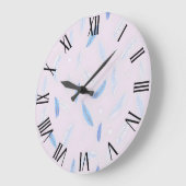 ボホトレンディーフェザーズラグジュアリーコレクション ラージ壁時計 (傾斜)