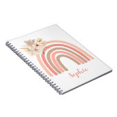 ボホトレンディーレインボーピンク乾花 ノートブック (右側)