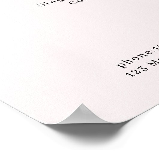 ボホトレンディー価格表ポスター ポスター (角)