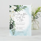 ボホトロピカルアクアソーンブルーブライダルシャワー 招待状 (スタンド正面)