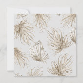 ボホトロピカルアーチブライダルシャワー 招待状 (裏面)