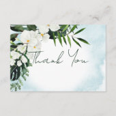 ボホトロピカルウォーターカラーサンキューカード エンクロージャーカード (正面)