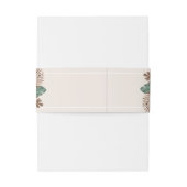 ボホトロピカルウォーター色の緑結婚色 招待状ベリーバンド (裏面例)