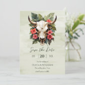 ボホトロピカルウォーター色フローラ牛スカル結婚ズ セーブザデート (スタンド正面)