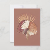 ボホトロピカルオアシスウェディングRSVP 出欠カード (裏面)