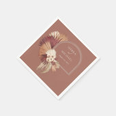 ボホトロピカルオアシスエレガントな結婚式 スタンダードカクテルナプキン (角)