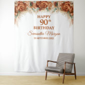 ボホトロピカルパンパスグラスパーム90歳の誕生日 タペストリー (インサイチュ)