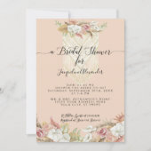 ボホトロピカルパンパスグラスフローラブライダルシャワー 案内状 (正面)