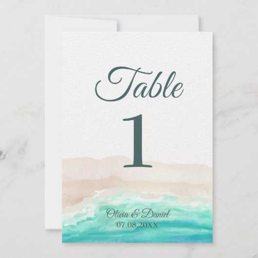 ボホトロピカルビーチとヤシの木台番号 (裏面)