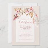 ボホトロピカルビーチフローラブライダルシャワー 招待状 (正面)