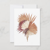 ボホトロピカルファンパームスウェディングRSVP 出欠カード (裏面)