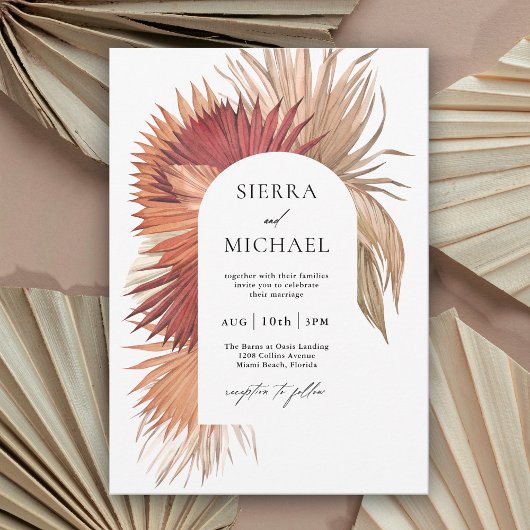 ボホトロピカルファンパームズコースタルガンス 招待状