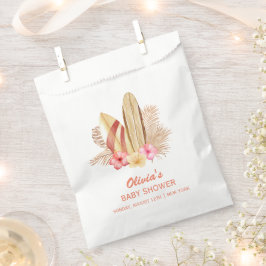 ボホトロピカルフラワーサーフィンベビーシャワー フェイバーバッグ