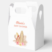 ボホトロピカルフラワーサーフィンベビーシャワー フェイバーボックス (オープン)