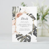 ボホトロピカルフローラ結婚ズ詳細カード 出欠カード (スタンド正面)