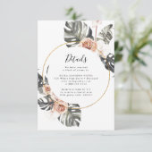 ボホトロピカルフローラ結婚ズ詳細カード 出欠カード (スタンド正面)