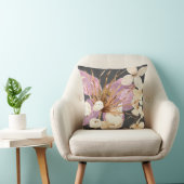 ボホトロピカルフローラ薄紫&クリーム クッション (椅子)