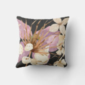 ボホトロピカルフローラ薄紫&クリーム クッション (裏面)