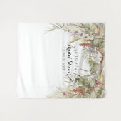 ボホトロピカルブライダルシャワーフォトブース タペストリー (正面(横))