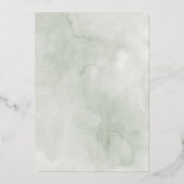 ボホトロピカルラブダイヤモンド結婚フレーム金ゴールド 箔招待状 (裏面)