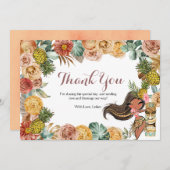 ボホトロピカルルアウ(ハワイ式宴会)サンキューカード サンキューカード (正面/裏面)