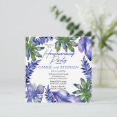 ボホトロピカル葉引っ越し祝いパーティースパープルパーティー 招待状 (スタンド正面)