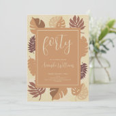 ボホトロピカル40歳の誕生日招待状 招待状 (スタンド正面)