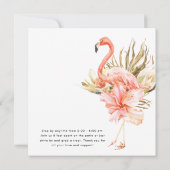 ボホトロピックスアウトサイドブライダルシャワー 招待状 (裏面)