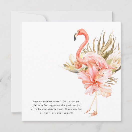 ボホトロピックスアウトサイドブライダルシャワー 招待状 (裏面)