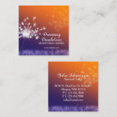 ボホトワイライトダンデリオンズ瞑想センター スクエア名刺 (正面/裏面)