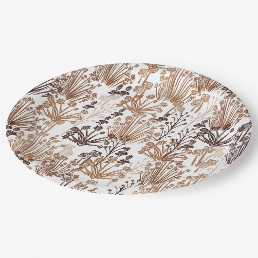 ボホト素朴ーン&ティスルアウトドリーイ ペーパープレート (アングル)