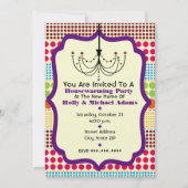 ボホドットシャンデファンキーリア引っ越し祝いパーティーパーティー 招待状 (正面)