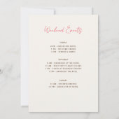 ボホドライオータム素朴秋バチェロレッテ 招待状 (裏面)