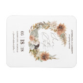 ボホドライドフローラパンパスグラス秋秋 マグネット (横)