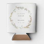 ボホドライパームパンパスグラスフローラ結婚リース 缶クーラー (正面)