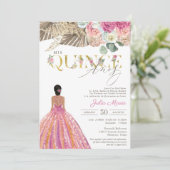 ボホドライフローラスペインのミシンクアンス誕生日 招待状 (スタンド正面)