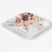 ボホドライラスト赤面ファーン結婚オーキッ感謝していト ペーパープレート (傾斜あり)