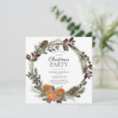 ボホドライ素朴ドオレンジリースクリスマスパーティー 招待状 (スタンド正面)