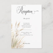 ボホドライ素朴ドタングラスウェディングレセプション エンクロージャーカード (正面)