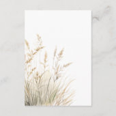 ボホドライ素朴ドタングラスウェディングレセプション エンクロージャーカード (裏面)