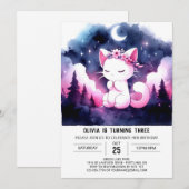 ボホドリーミーキャット誕生日 招待状 (正面/裏面)