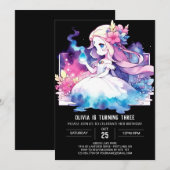 ボホドリーミープリンセス誕生日 招待状 (正面/裏面)