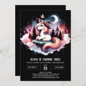 ボホドリーミーホース誕生日 招待状 (正面/裏面)