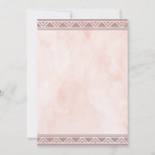 ボホドリームキャッチャーダスキーベビーシャワー招待状 招待状 (裏面)